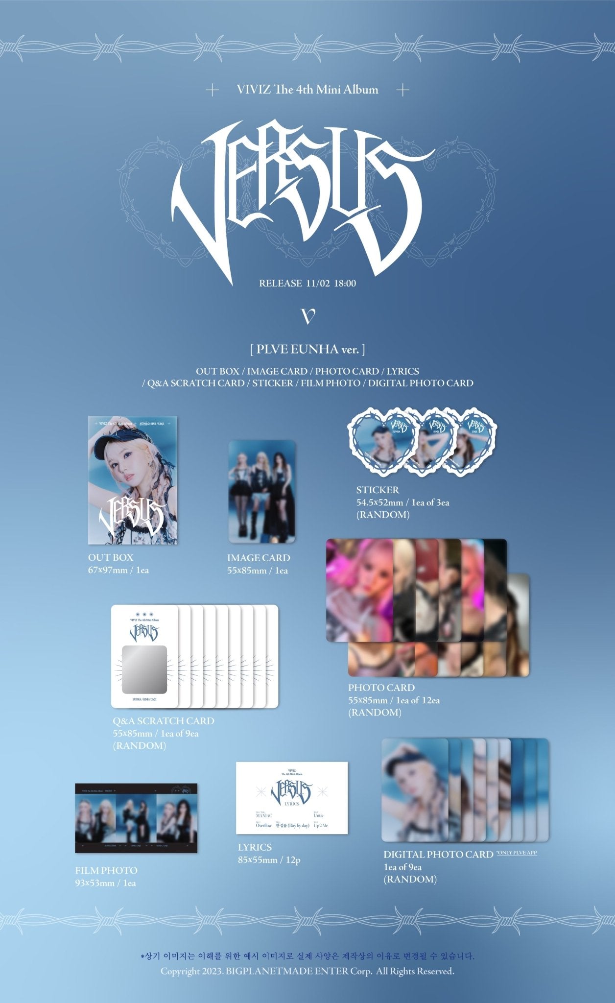 VIVIZ 4th Mini Album VERSUS (PLVE Version) – album (SinB / / ) | HobiEgo