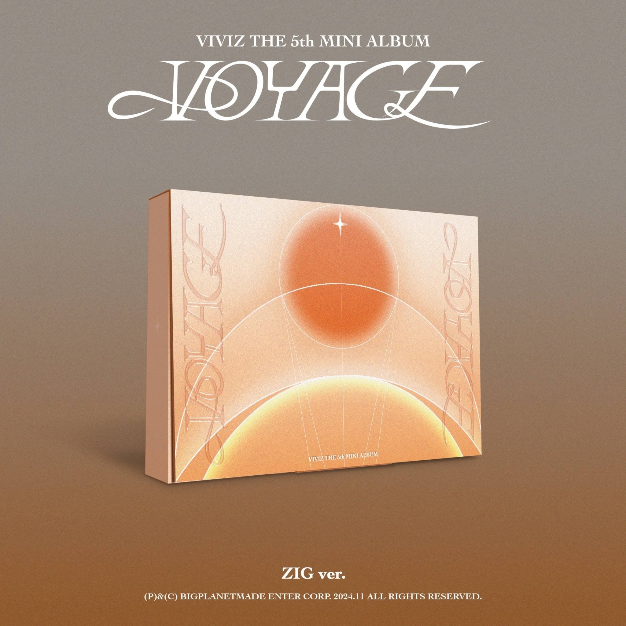 VIVIZ 5th Mini Album VOYAGE Random Version – album (ZIG (Orange) / / ) | HobiEgo