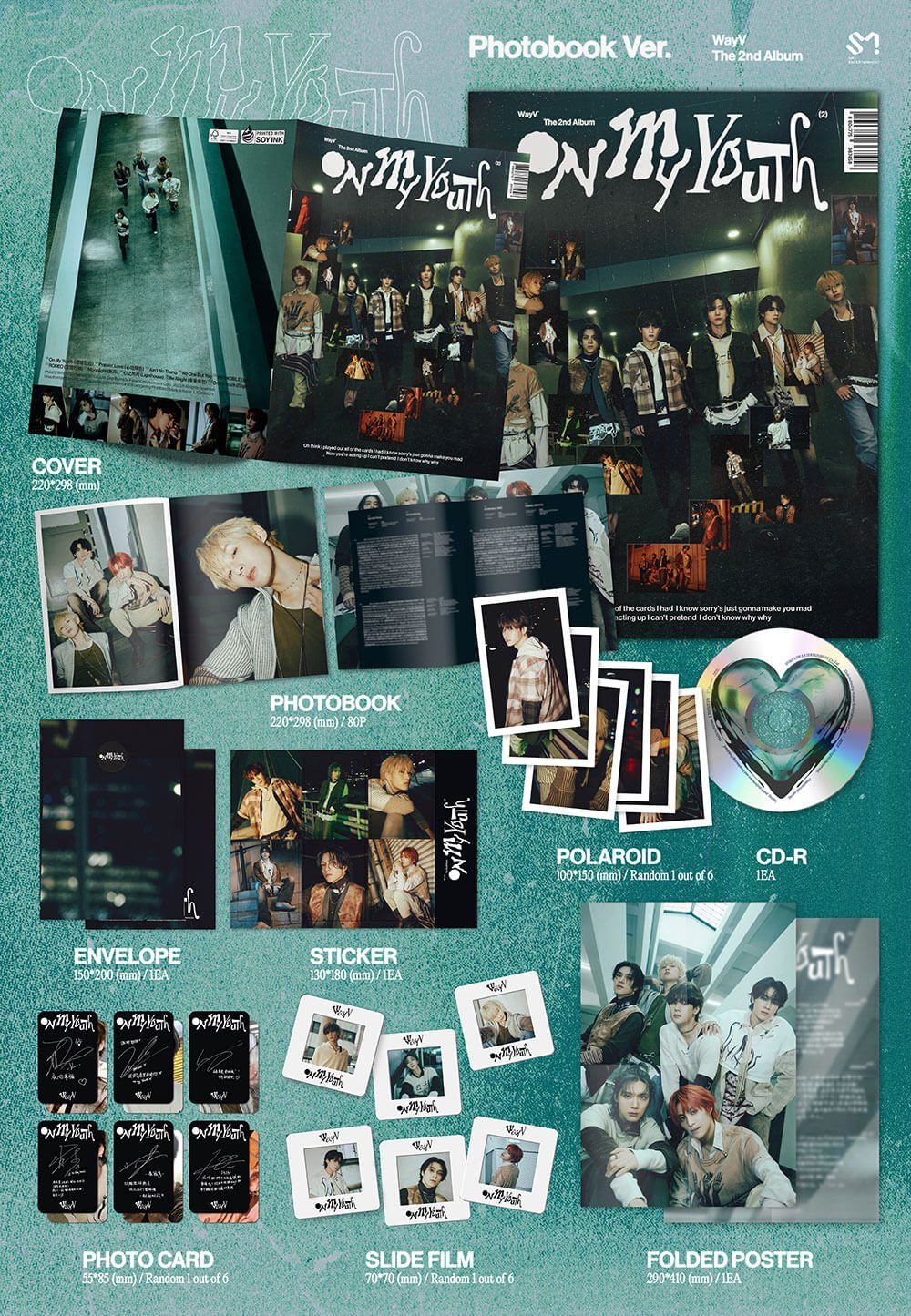 WayV 2nd Full Album On My Youth (Photobook Version) – Photo Book ( / / ) | HobiEgo