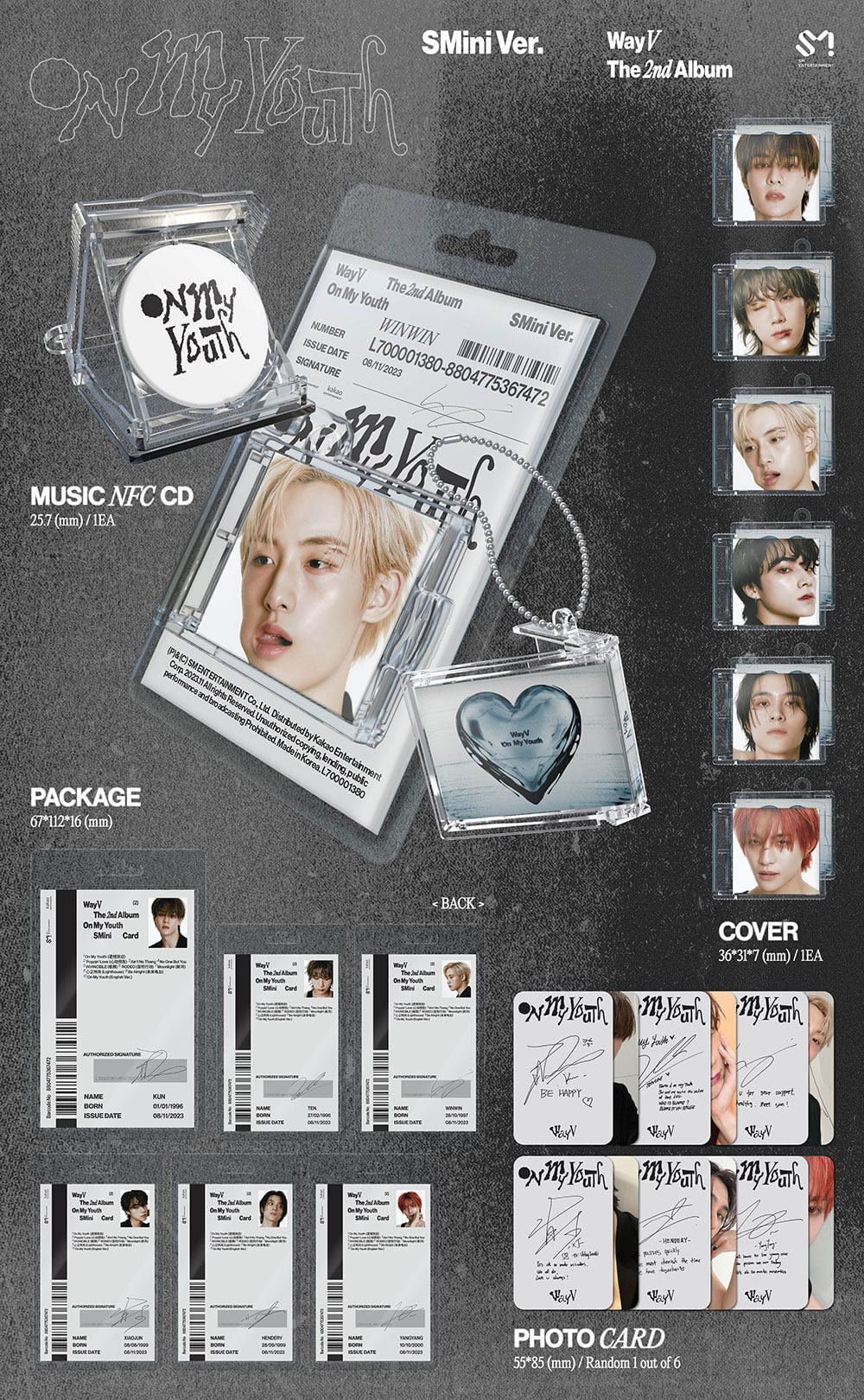 WayV 2nd Full Album On My Youth (SMini Version) – album (Kun / / ) | HobiEgo