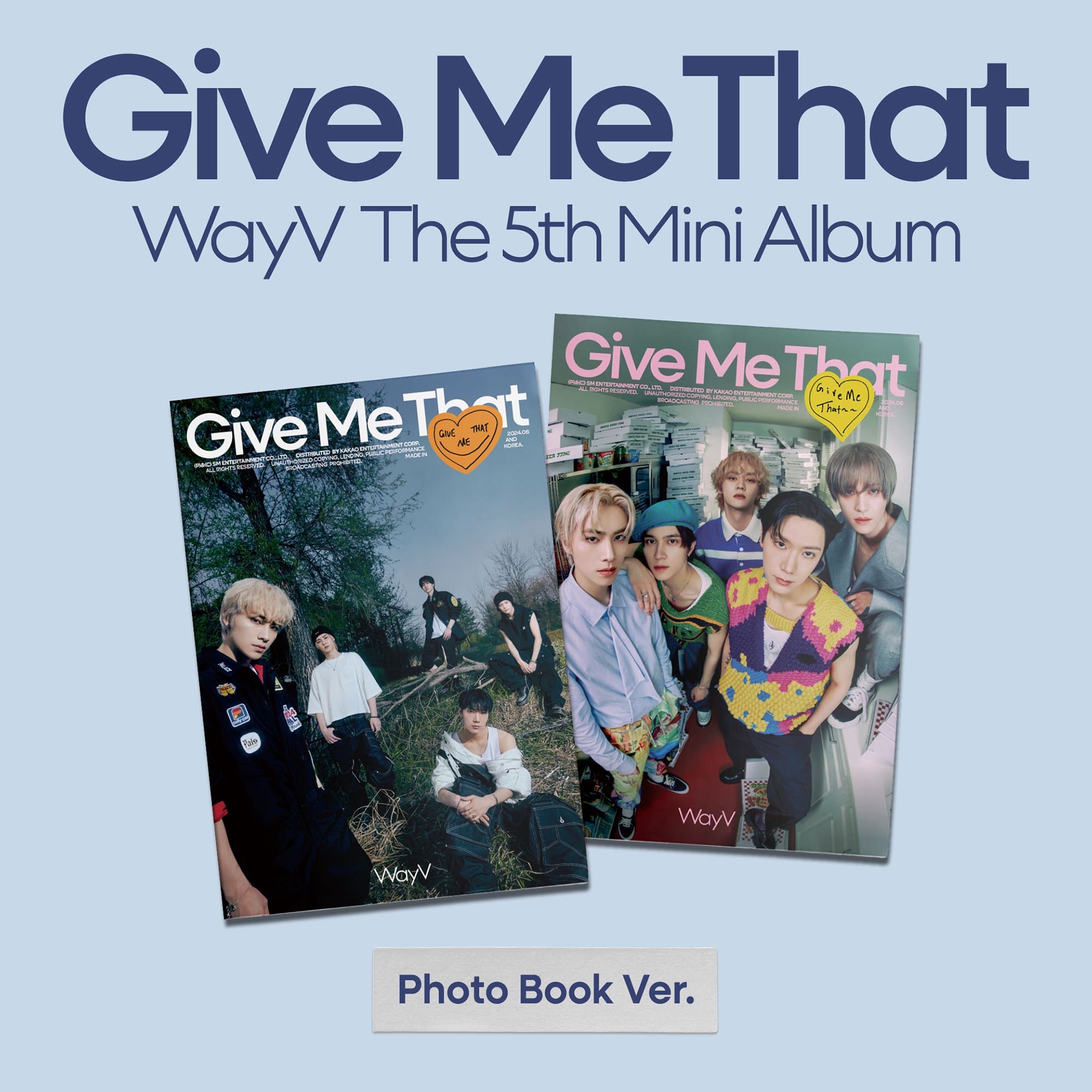 WayV 5th Mini Album Give Me That (Photobook Version) – Photo Book (A (WHITE) / / ) | HobiEgo