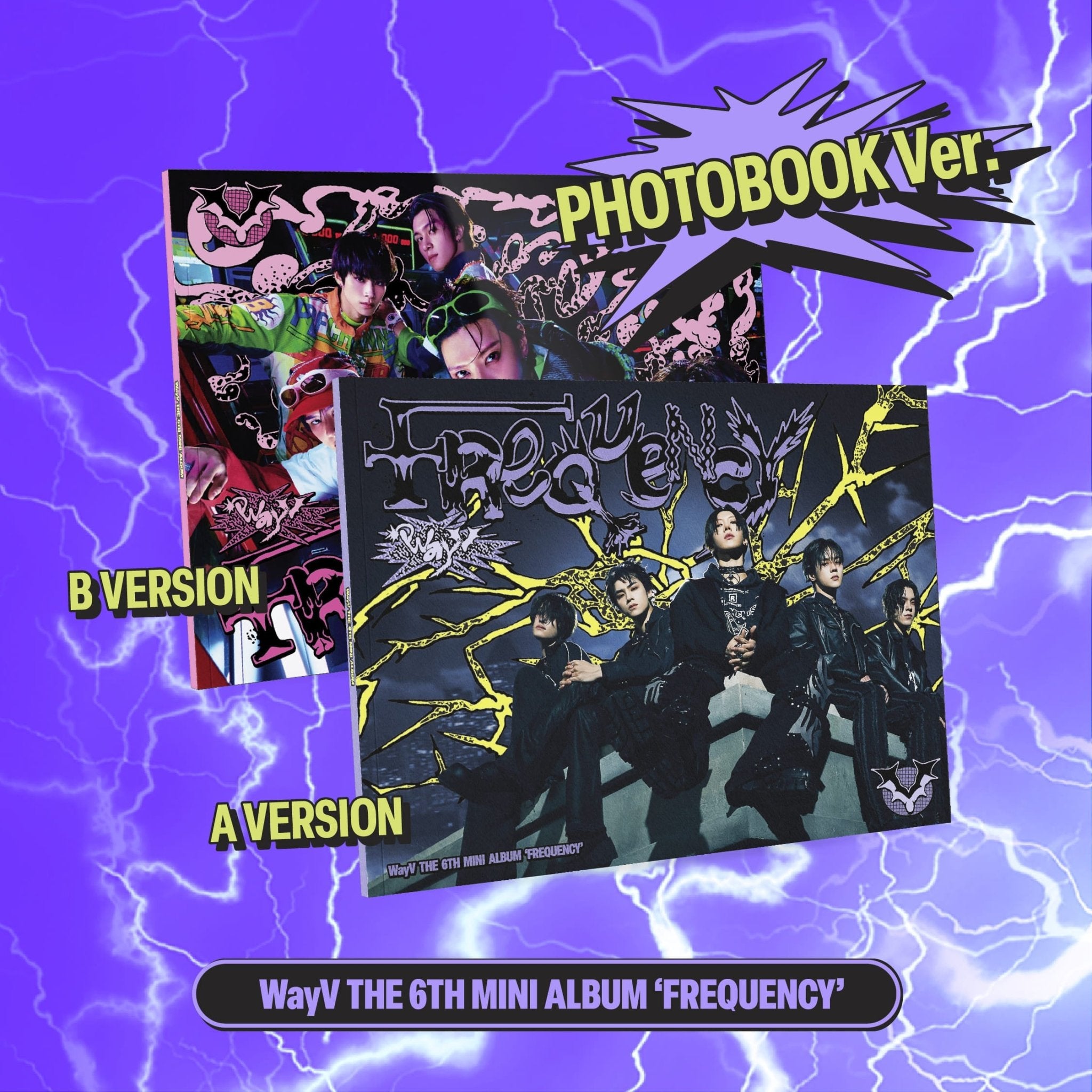 WayV 6th Mini Album FREQUENCY (Photobook Version) – Photo Book (A (Purple) / / ) | HobiEgo
