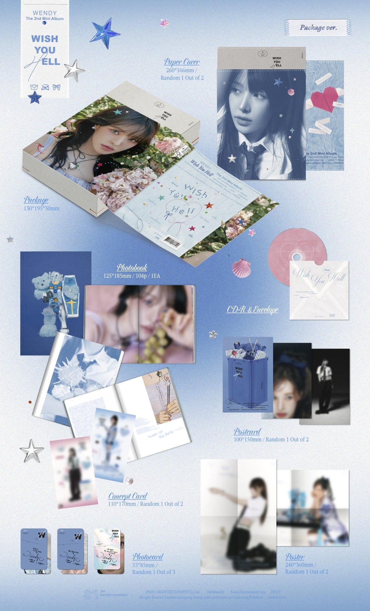WENDY 2nd Mini Album Wish You Hell (Package Version) + APPLE MUSIC POB – album ( / / ) | HobiEgo
