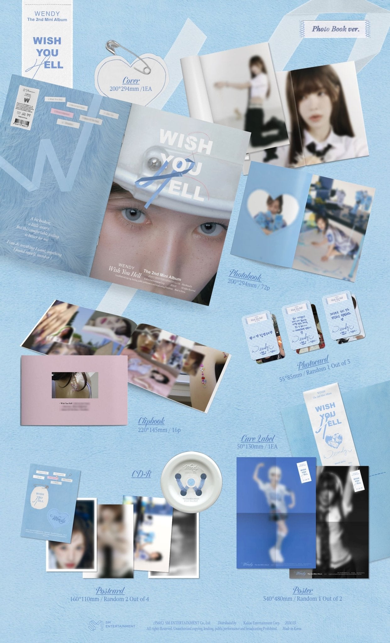 WENDY 2nd Mini Album Wish You Hell (Photobook Version) – Photo Book ( / / ) | HobiEgo