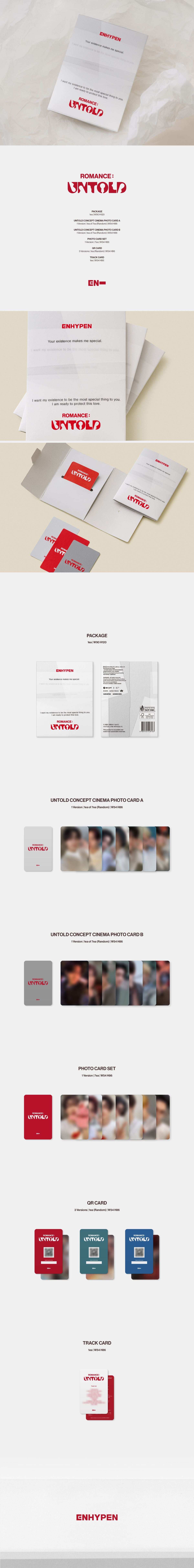 ENHYPEN 2nd Album ROMANCE : UNTOLD (Weverse Albums Version)