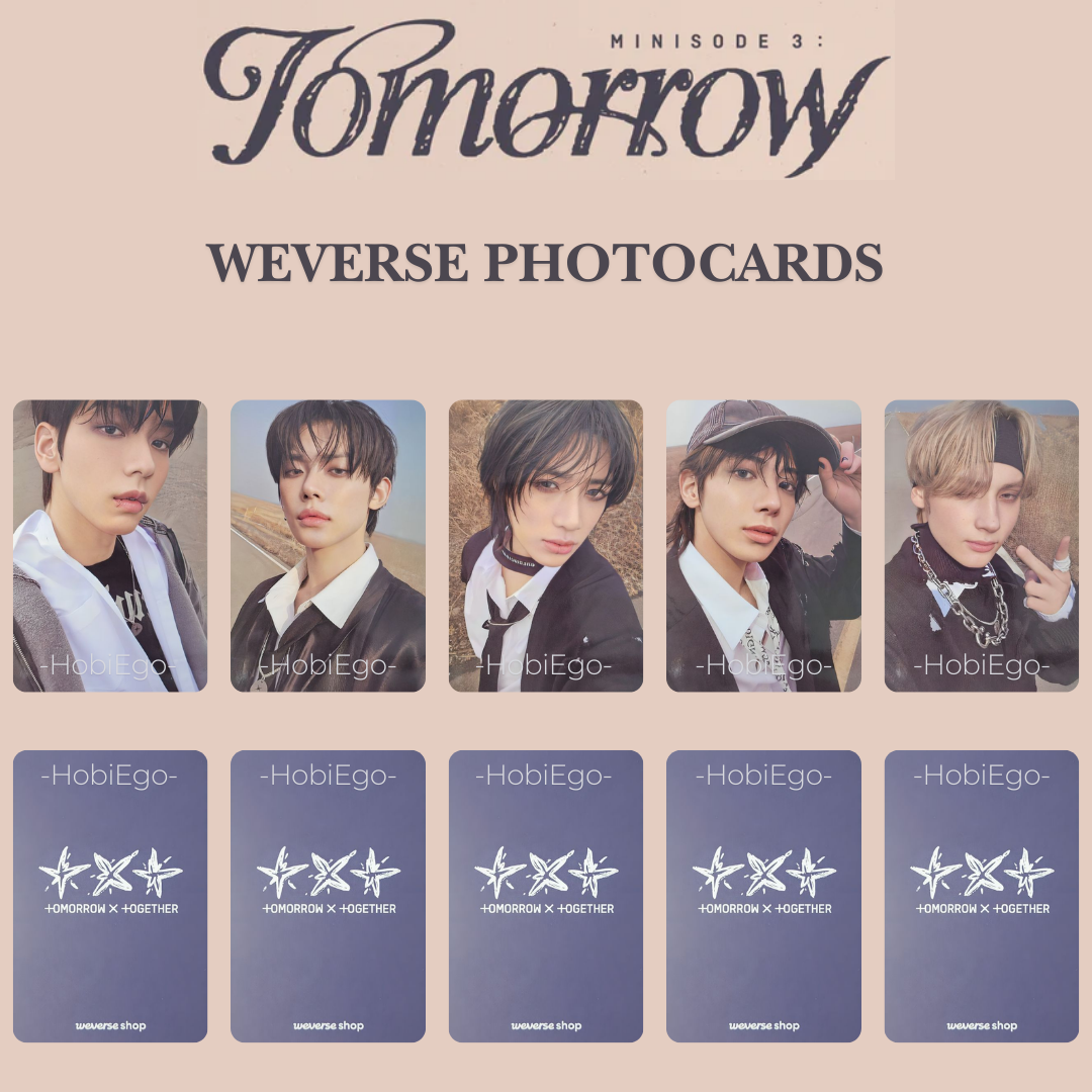 TOMORROW X TOGETHER 6th Mini Album minisode 3: TOMORROW Weverse Photocards