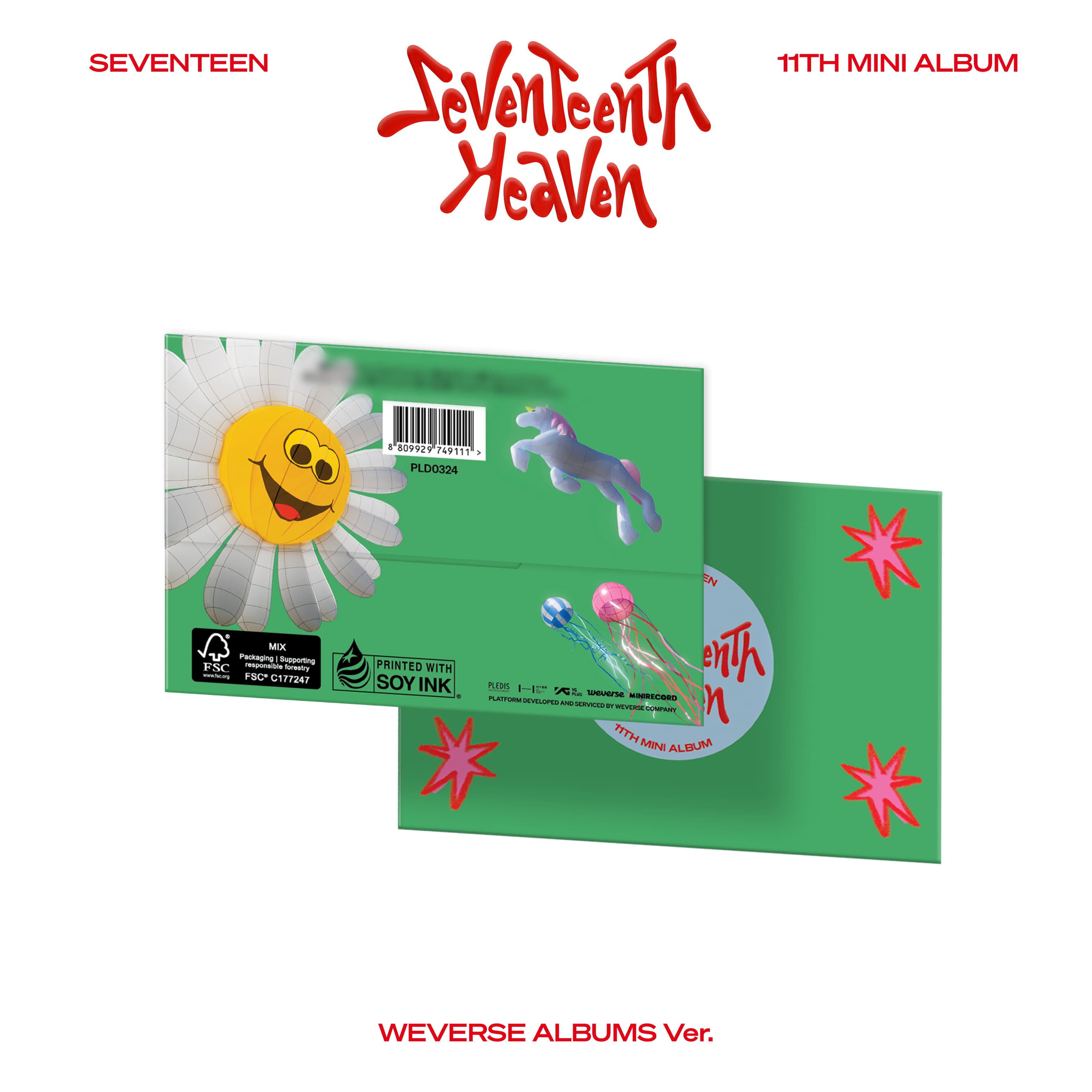 SEVENTEEN 11th Mini Album SEVENTEENTH HEAVEN (Weverse Albums Version)