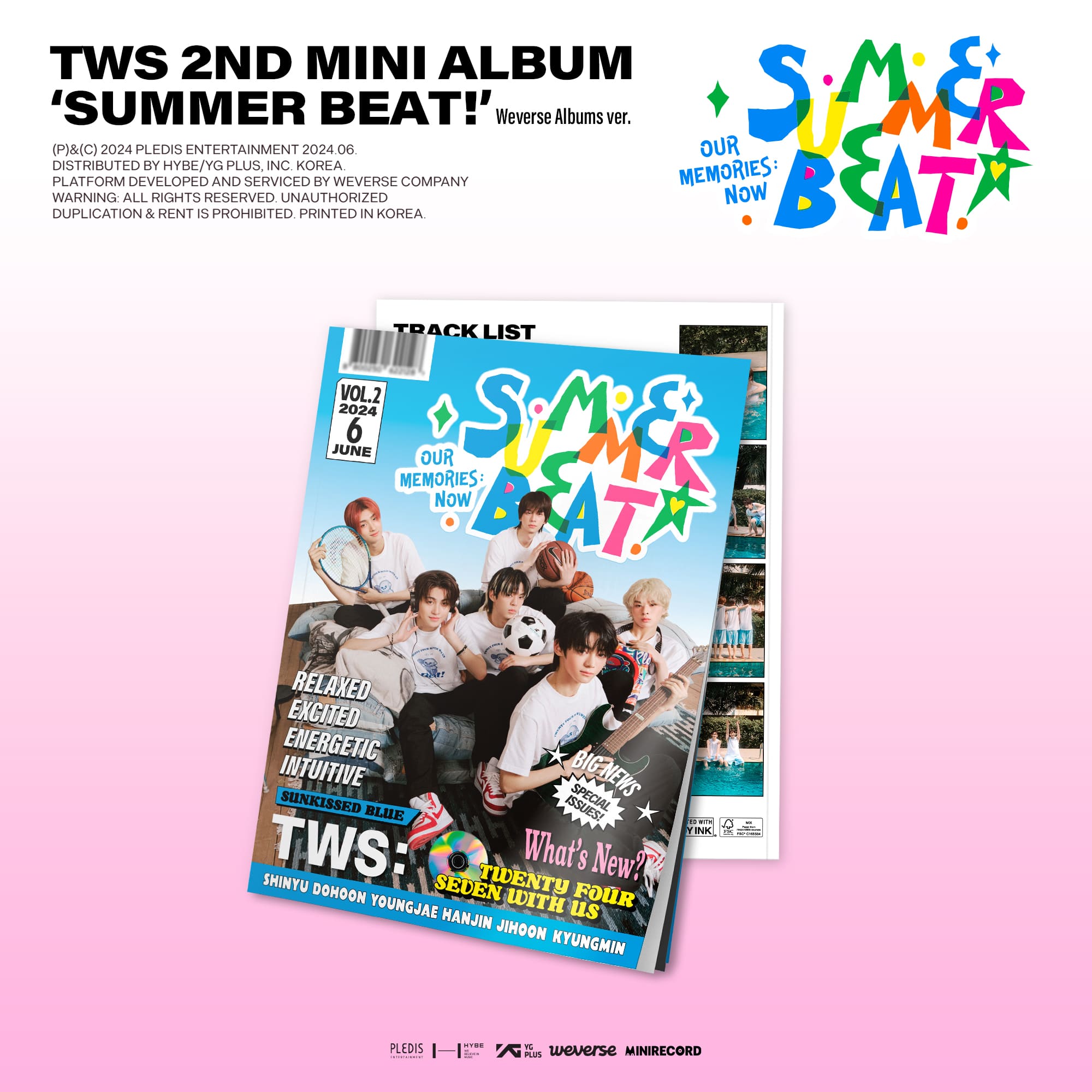 TWS 2nd Mini Album SUMMER BEAT! (Weverse Album Version)
