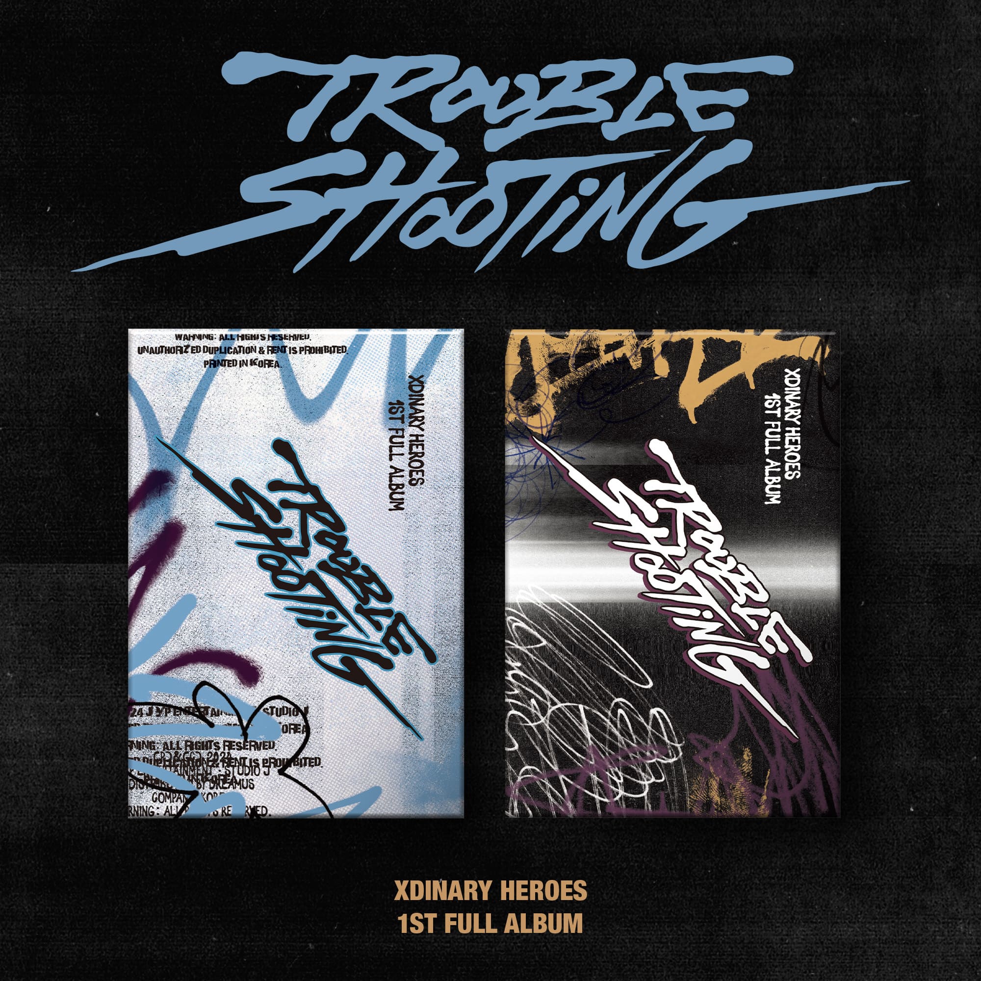 XDINARY HEROES 1st Full Album Troubleshooting – album (A (BLUE) / / ) | HobiEgo