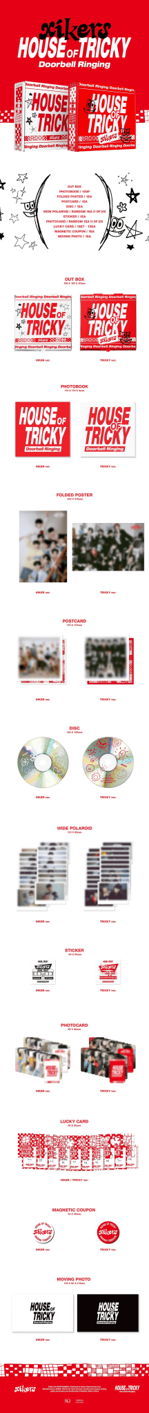 XIKERS 1st Mini Album HOUSE OF TRICKY : Doorbell Ringing – album (Hiker (WHITE) / / ) | HobiEgo