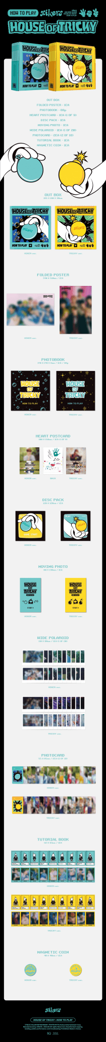 XIKERS 2nd Mini HOUSE OF TRICKY : HOW TO PLAY – album (Hiker (BLUE) / / ) | HobiEgo