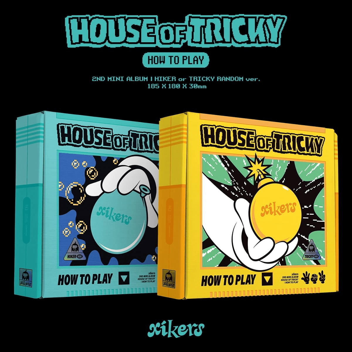 XIKERS 2nd Mini HOUSE OF TRICKY : HOW TO PLAY – album (Hiker (BLUE) / / ) | HobiEgo
