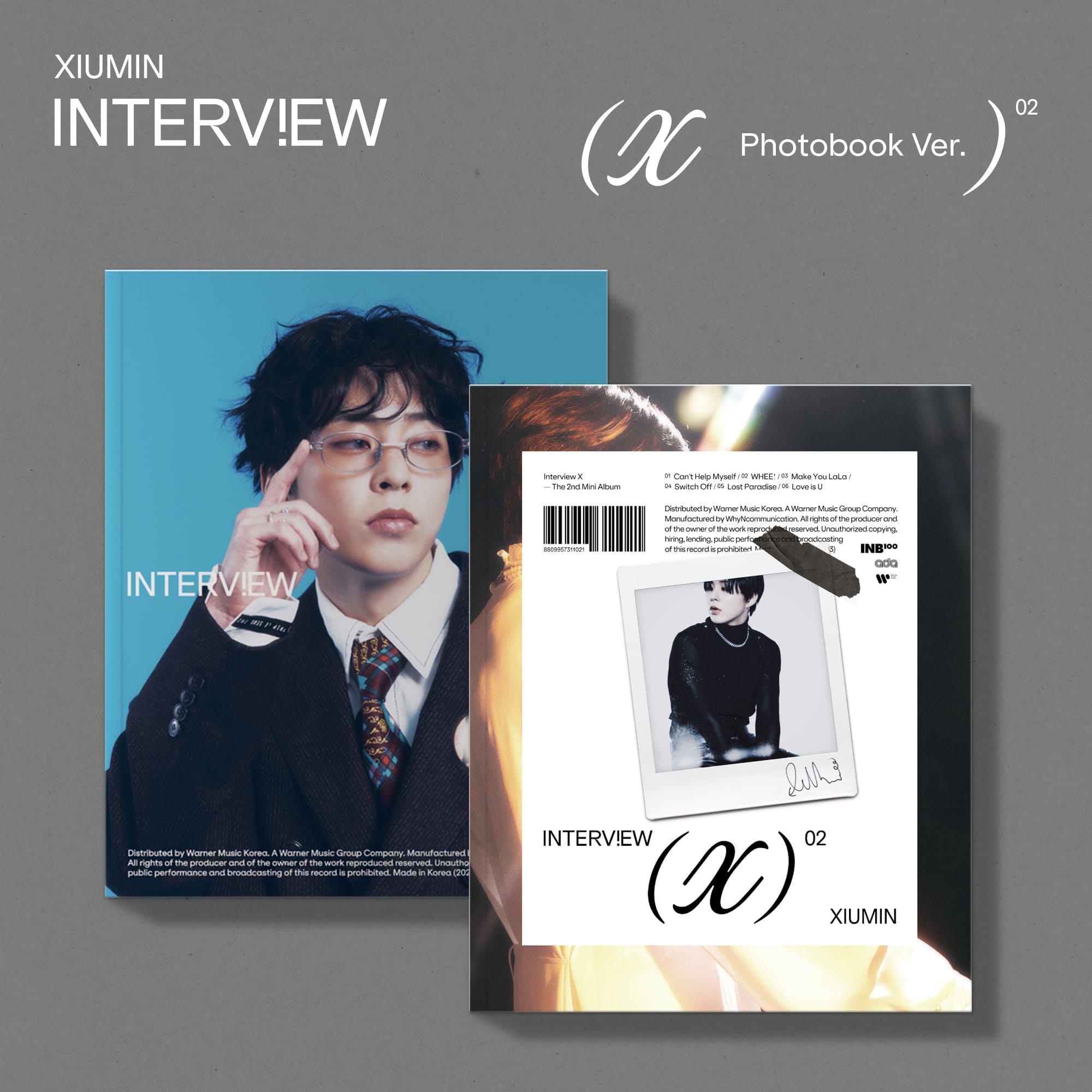 XIUMIN 2nd Mini Album Interview X – album (Xiu (BLUE) / / ) | HobiEgo