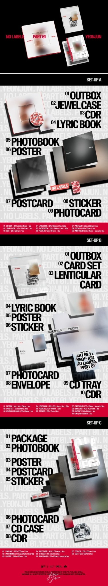 YEONJUN 1st Mini Album 'NO LABELS: PART 01' – album (SET - UP A / / ) | HobiEgo