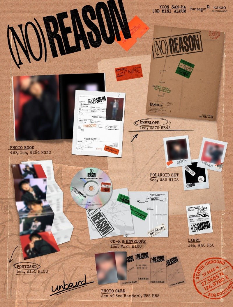 YOON SANHA (ASTRO) 3rd Mini Album NO REASON – album 8804775473326 (UNBOUND / / ) | HobiEgo K - pop Shop