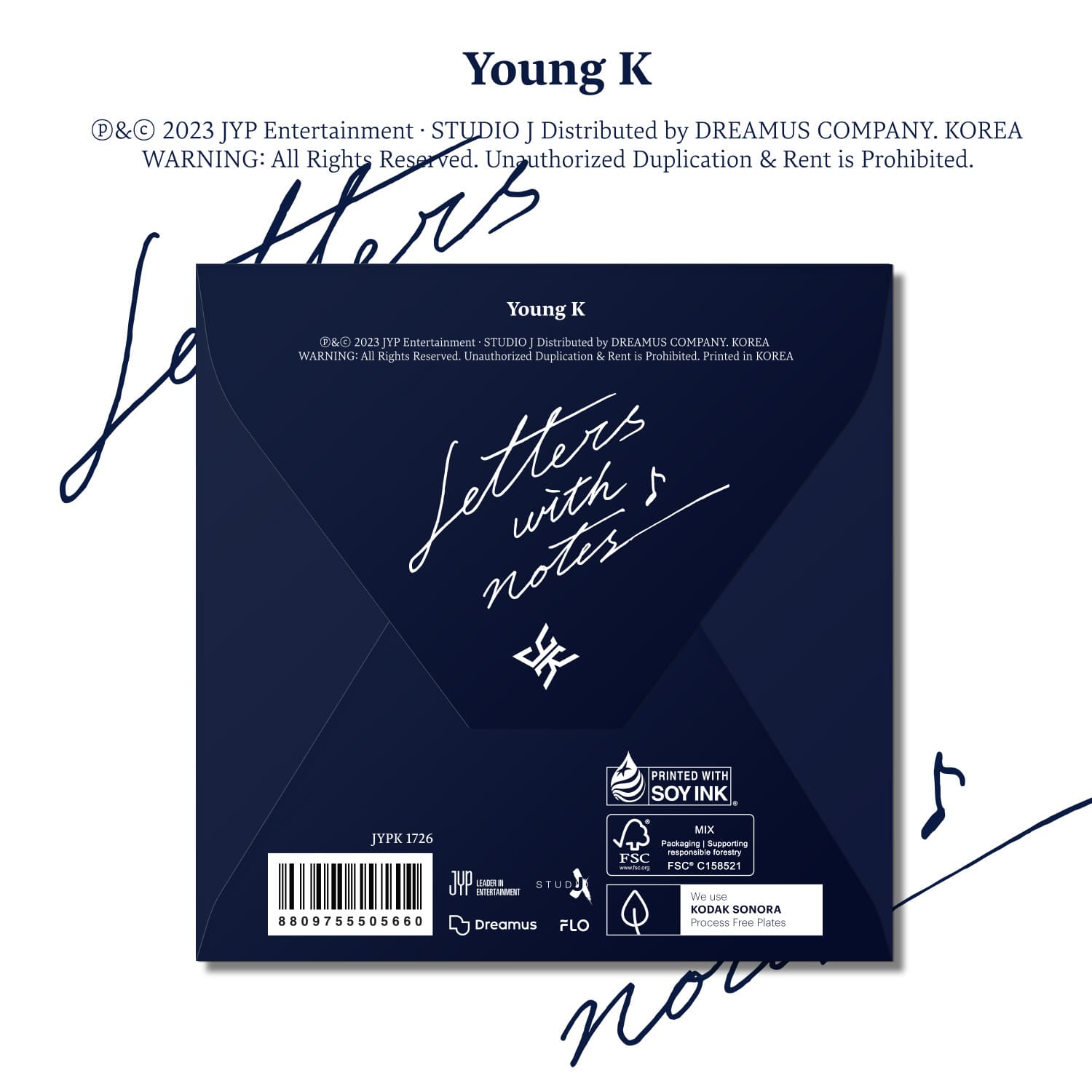 Young K DAY6 1st Full Album [Letters with notes] (Digipack Version) – album ( / / ) | HobiEgo