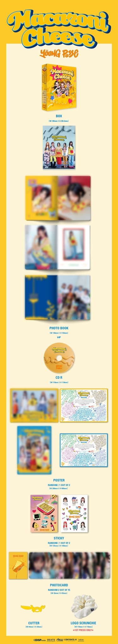 YOUNG POSSE 1st Mini Album MACARONI CHEESE – album ( / / ) | HobiEgo