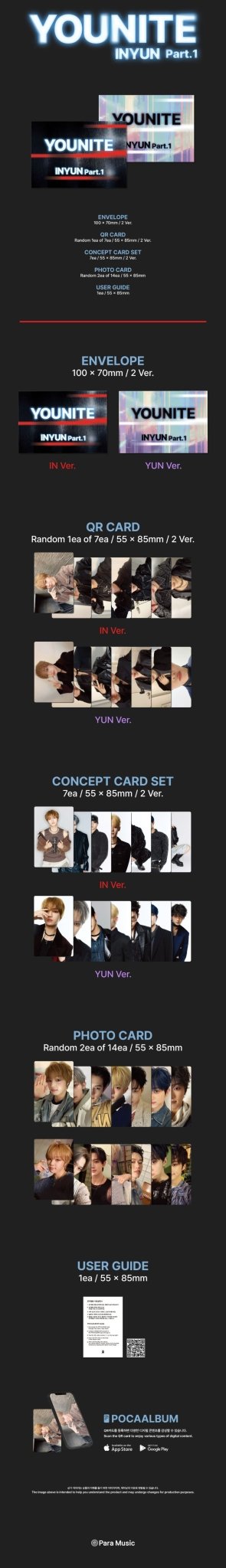 YOUNITE 8th Mini Album 인연 : INYUN Part.1 POCAALBUM – album 8804775470264 (IN (BLACK) / / ) | HobiEgo K - pop Shop