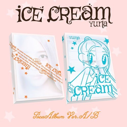 YUNA (ITZY) 1st Mini Album Ice Cream (POCAALBUM Version) – album 8809954225826 (A (ORANGE) / / ) | HobiEgo K - pop Shop