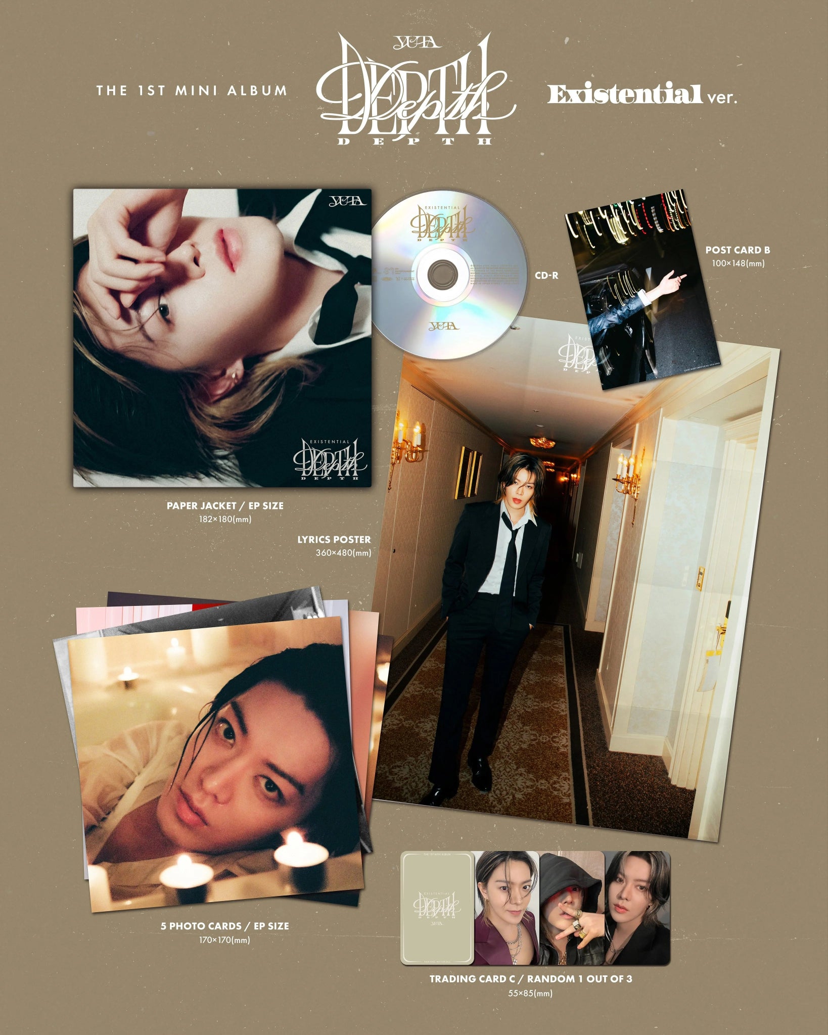 YUTA (NCT) 1st Mini Album Depth (Existential Version) – album ( / / ) | HobiEgo