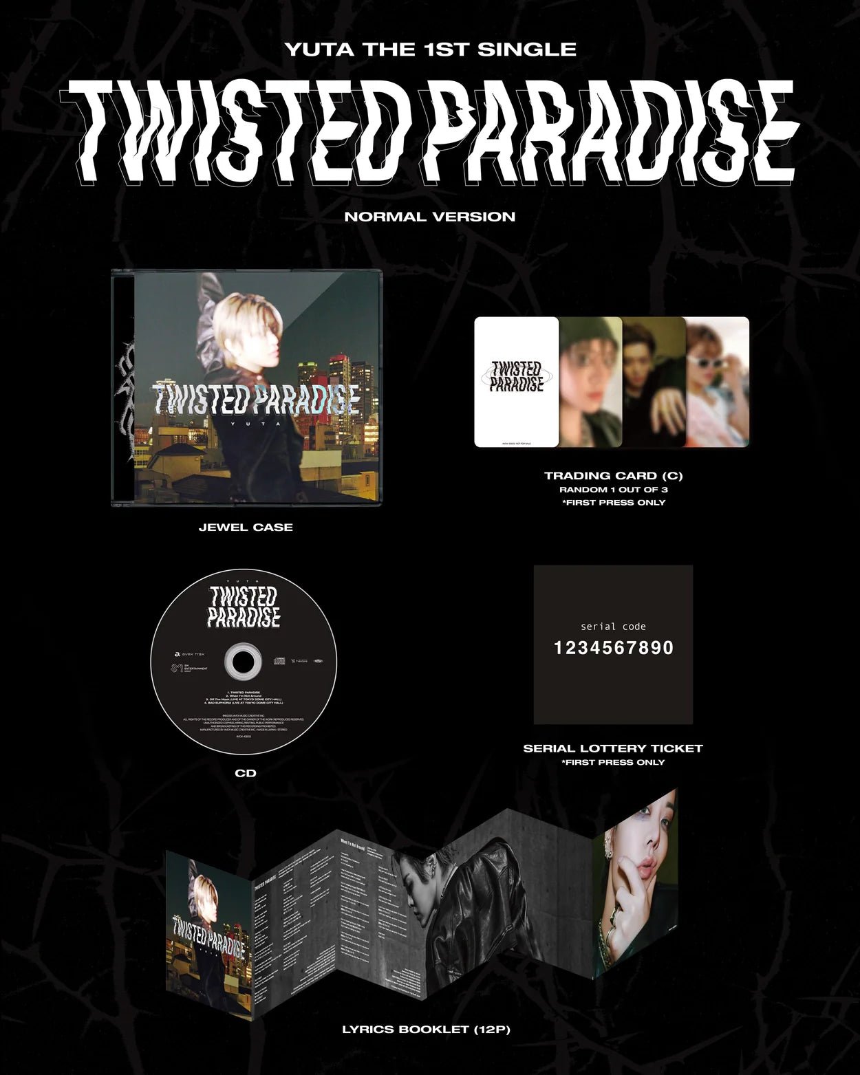 Yuta Twisted Paradise Regular Edition – album ( / / ) | HobiEgo