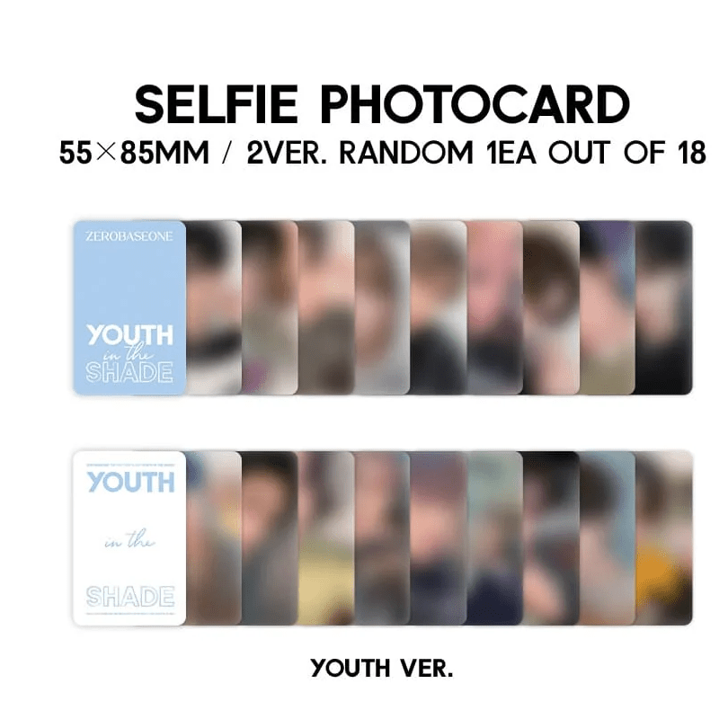 ZEROBASEONE 1st Mini Album YOUTH IN THE SHADE – album (Youth (Black) / / ) | HobiEgo