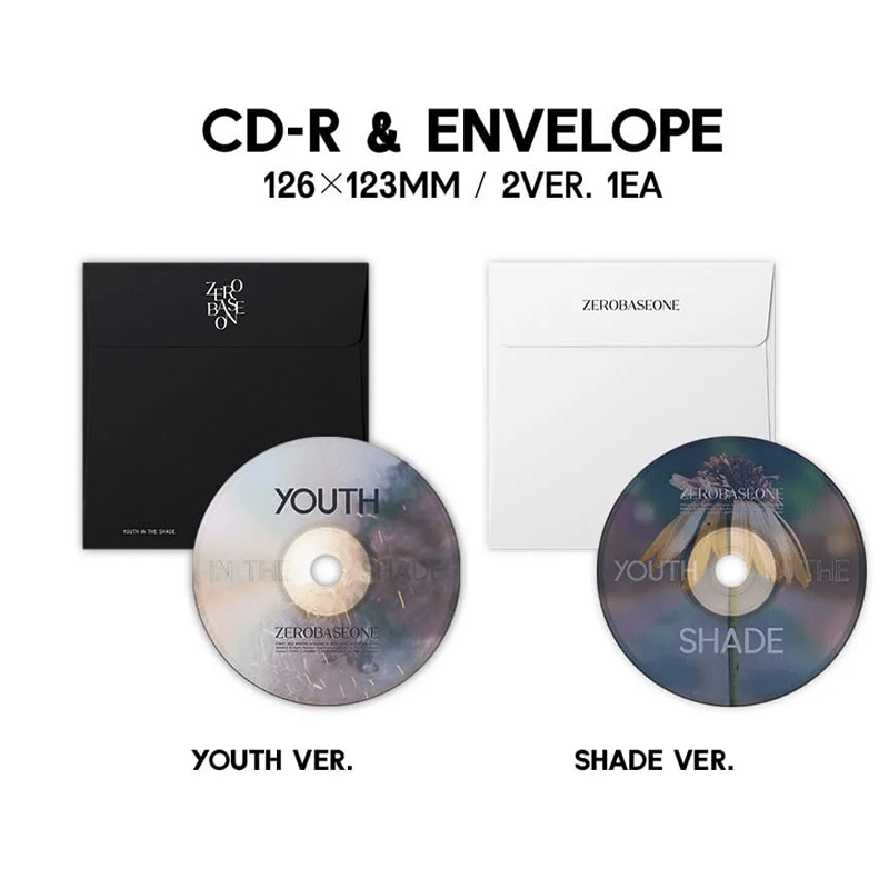 ZEROBASEONE 1st Mini Album YOUTH IN THE SHADE – album (Youth (Black) / / ) | HobiEgo