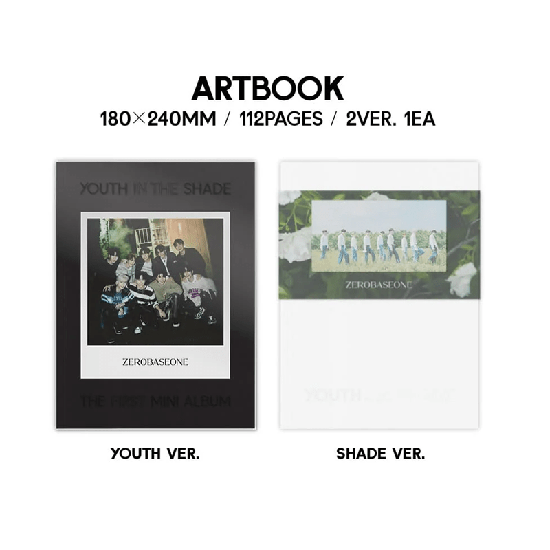 ZEROBASEONE 1st Mini Album YOUTH IN THE SHADE – album (Youth (Black) / / ) | HobiEgo