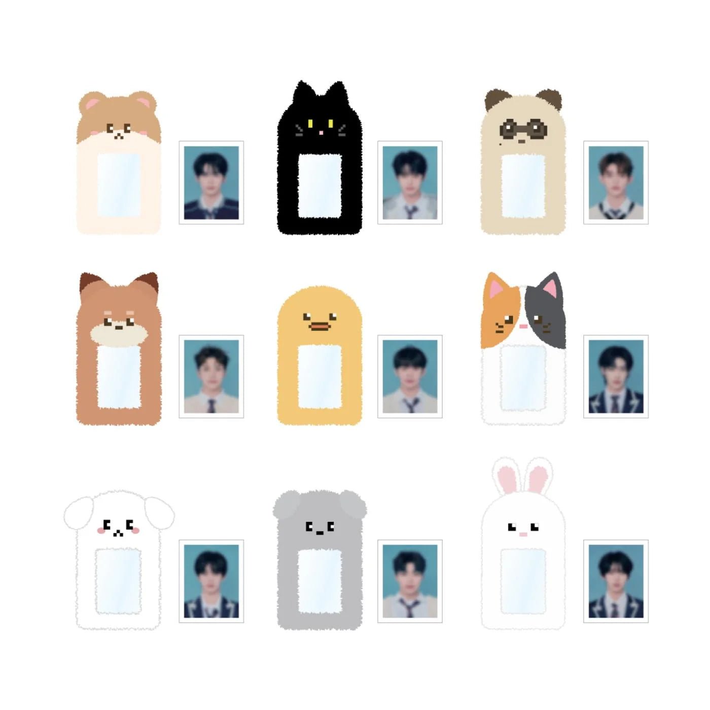 ZEROBASEONE 2024 The First Tour : TIMELESS WORLD Official MD Fluffy ID Holder – Merchandise (Sung Han Bin / / ) | HobiEgo