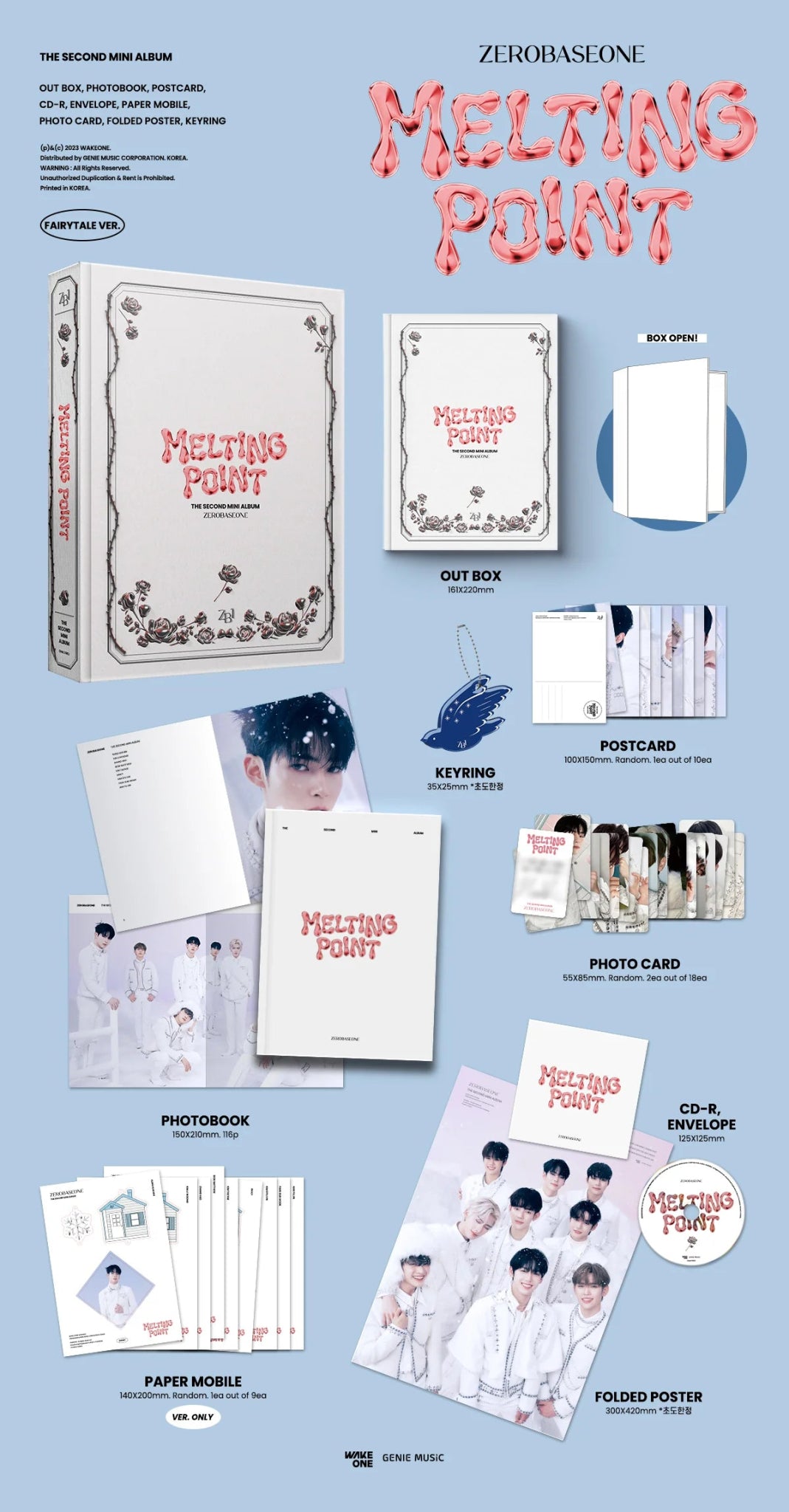 ZEROBASEONE 2nd Mini Album MELTING POINT – album (Fairytale / / ) | HobiEgo