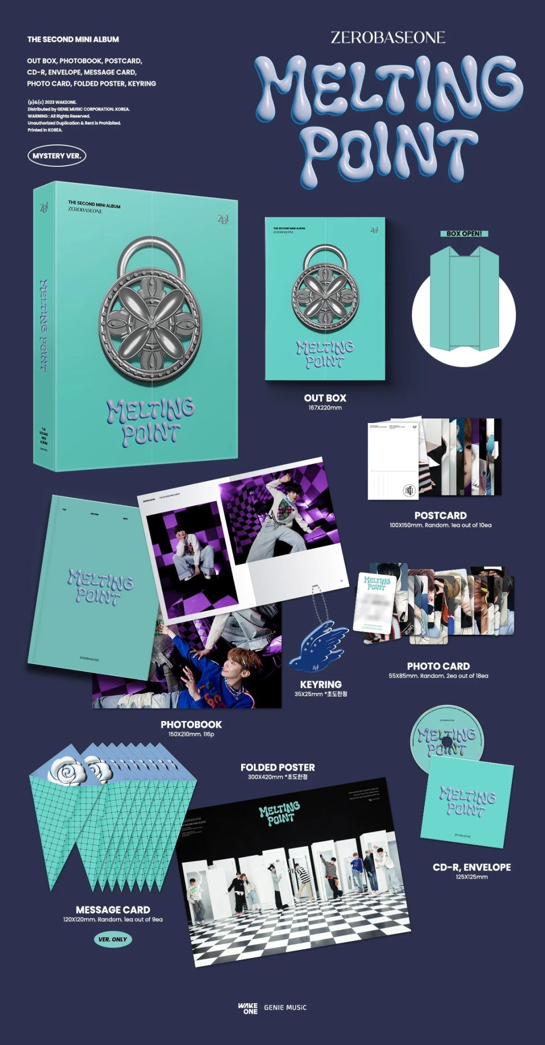 ZEROBASEONE 2nd Mini Album MELTING POINT – album (Mystery / / ) | HobiEgo