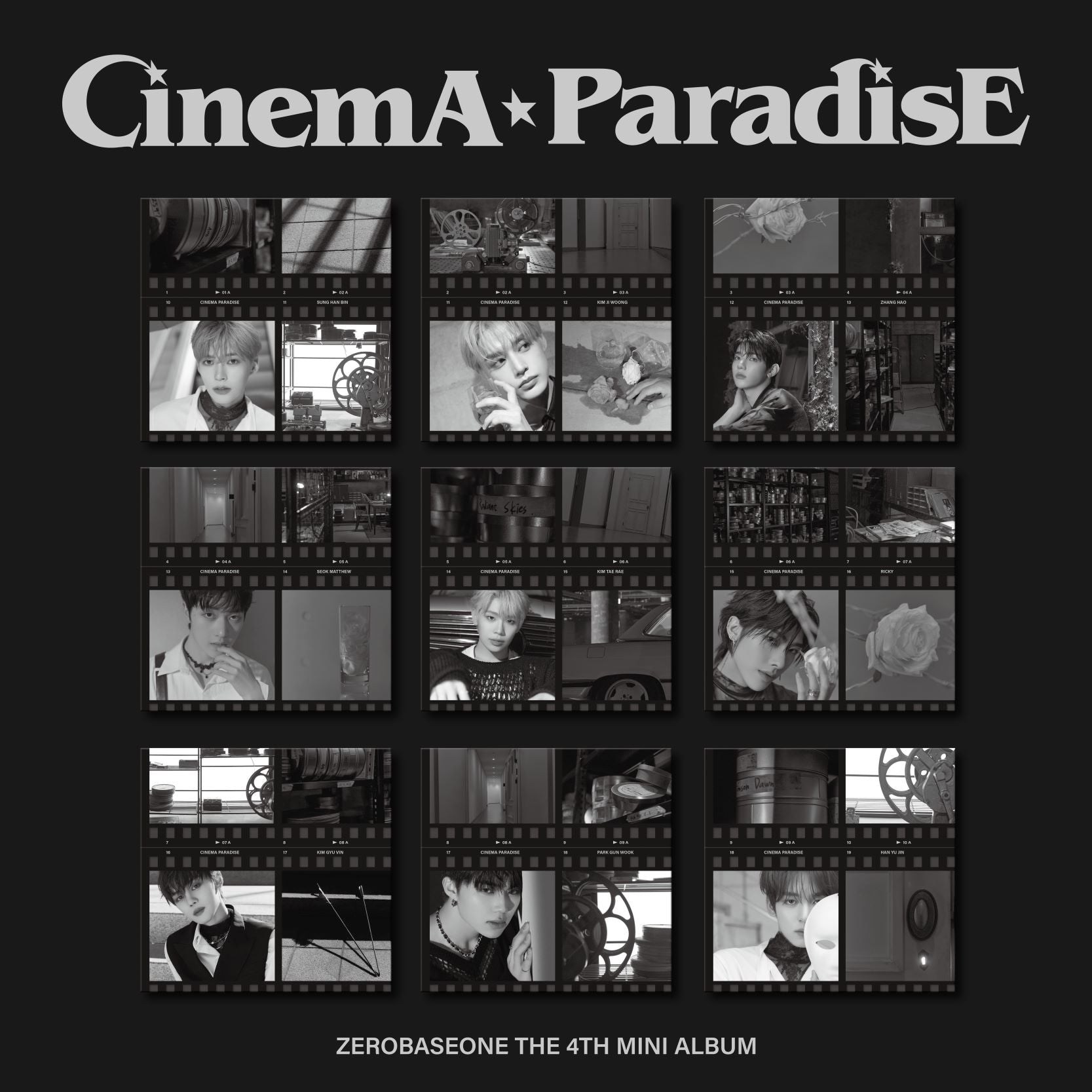 ZEROBASEONE 4th Mini Album CINEMA PARADISE (Digipack Version) – album (Sung Han Bin / / ) | HobiEgo