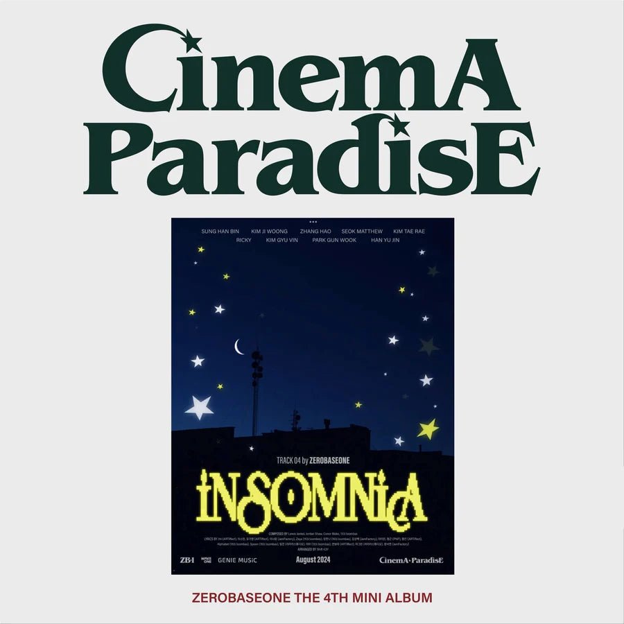 ZEROBASEONE 4th Mini Album CINEMA PARADISE (ZEROSE Version) – album (Insomnia / / ) | HobiEgo