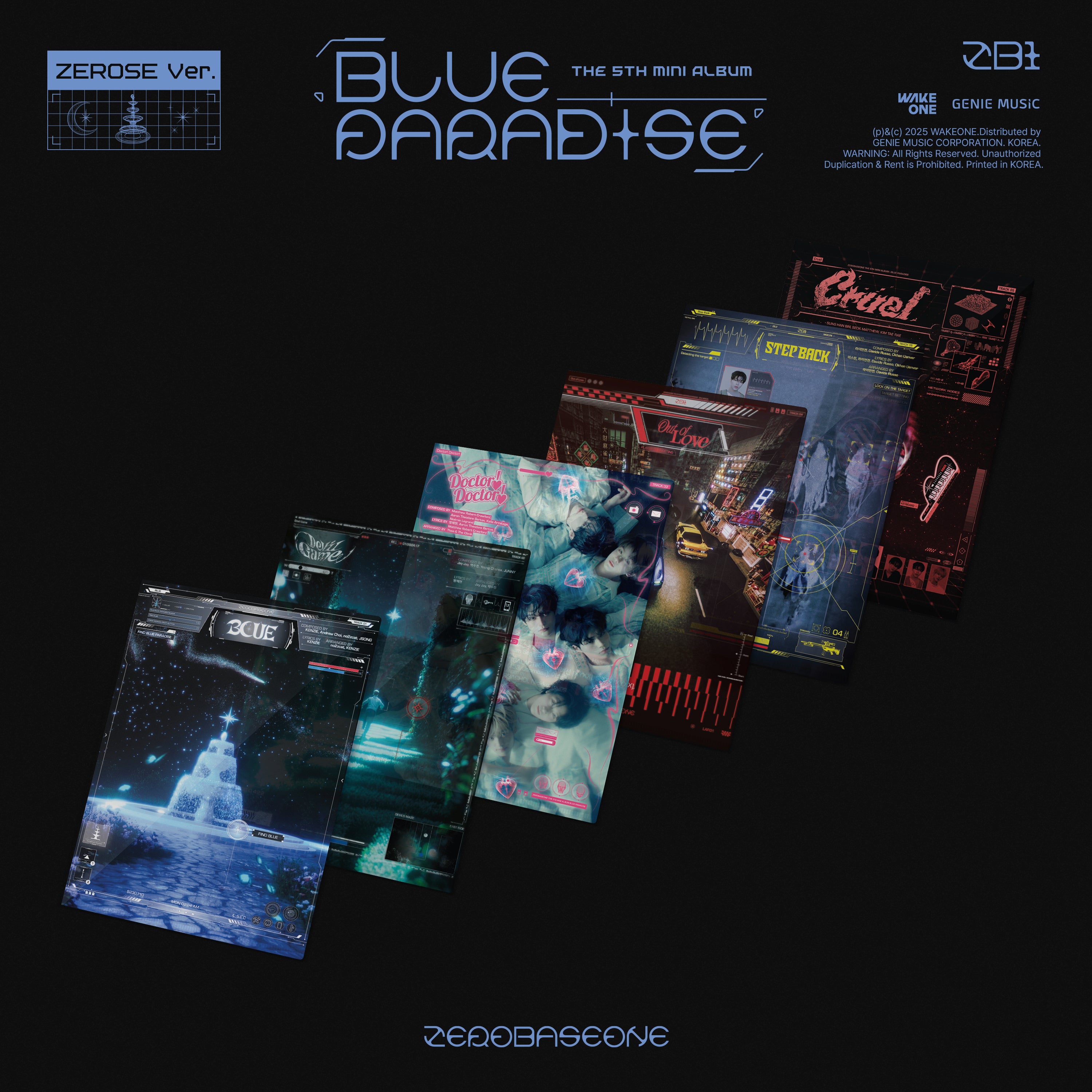 PRE-ORDER ZEROBASEONE 5th Mini Album BLUE PARADISE (ZEROSE Version)