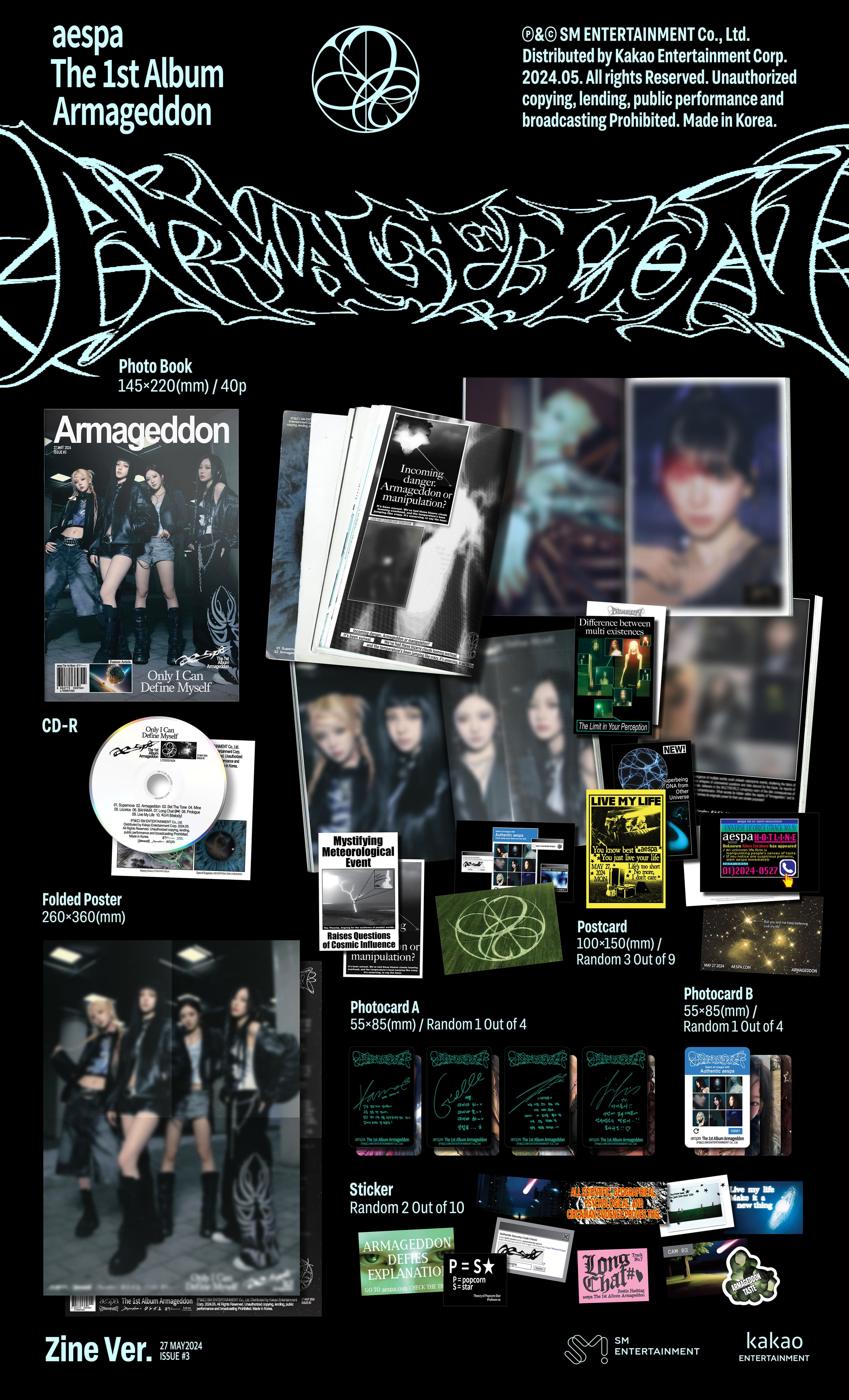 AESPA 1st Full Album Armageddon (Zine Version)