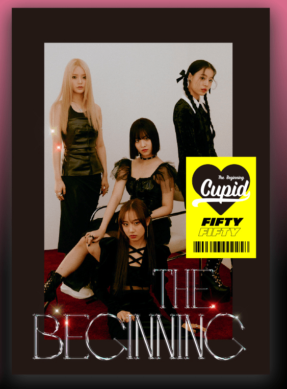 FIFTY FIFTY The 1st Single The Beginning: Cupid – album (Black / / ) | HobiEgo