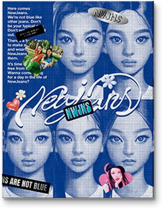 NewJeans 1st EP 'New Jeans' Bluebook Version – album (Group Bluebook / / ) | HobiEgo