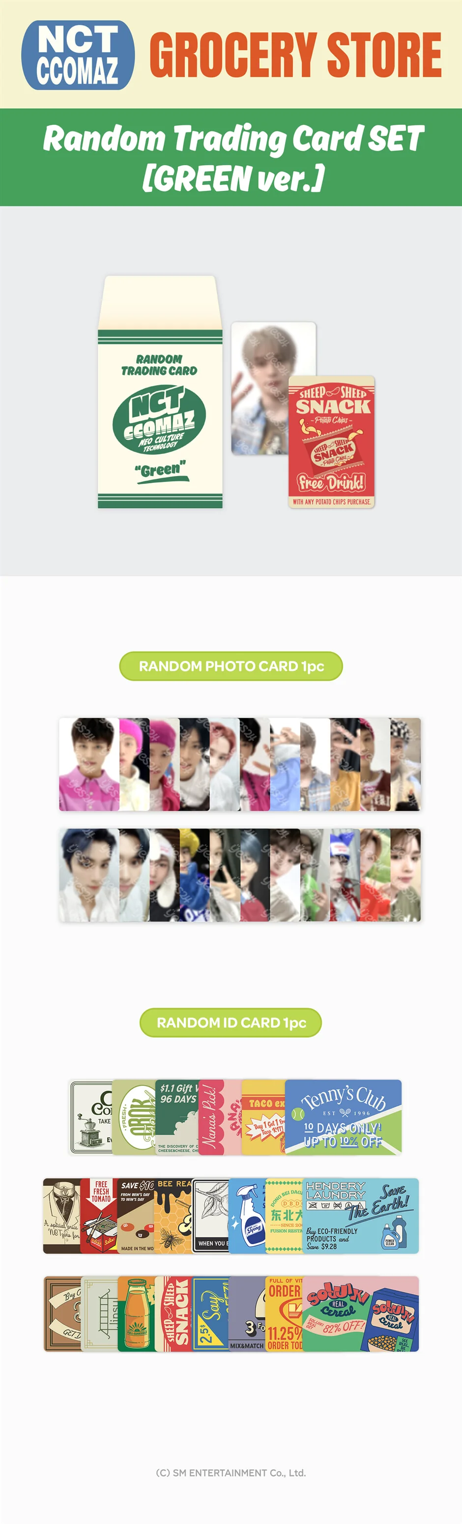 NCT CCOMAZ Grocery Store Trading Card Pack